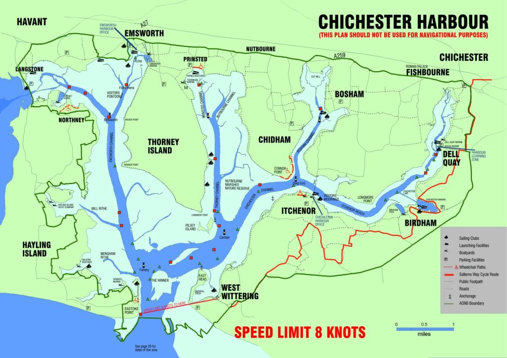 chichester harbour map